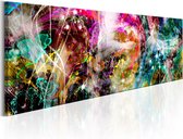 Schilderijen Op Canvas - Schilderij - Magical Kaleidoscope 120x40 - Artgeist Schilderij