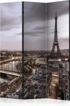 Kamerscherm - Scheidingswand - Vouwscherm - Night in Paris [Room Dividers] 135x172 - Artgeist Vouwscherm