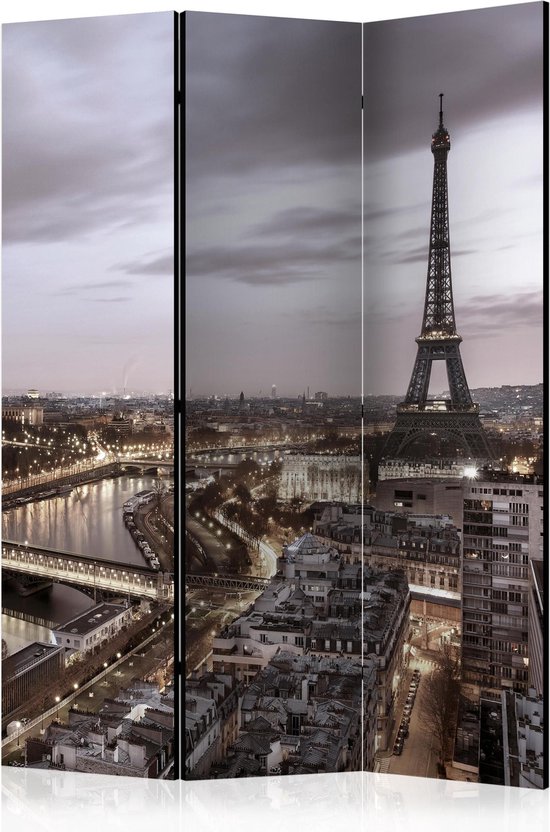 Kamerscherm – Scheidingswand – Vouwscherm – Night in Paris [Room Dividers] 135×172 – Artgeist Vouwscherm