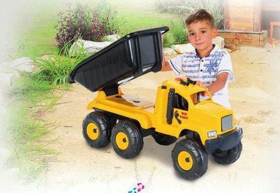 Grote Kiepwagen - Geel - speelgoed - Kiepwagen jongens - Kinder speelgoed 3... bol.com