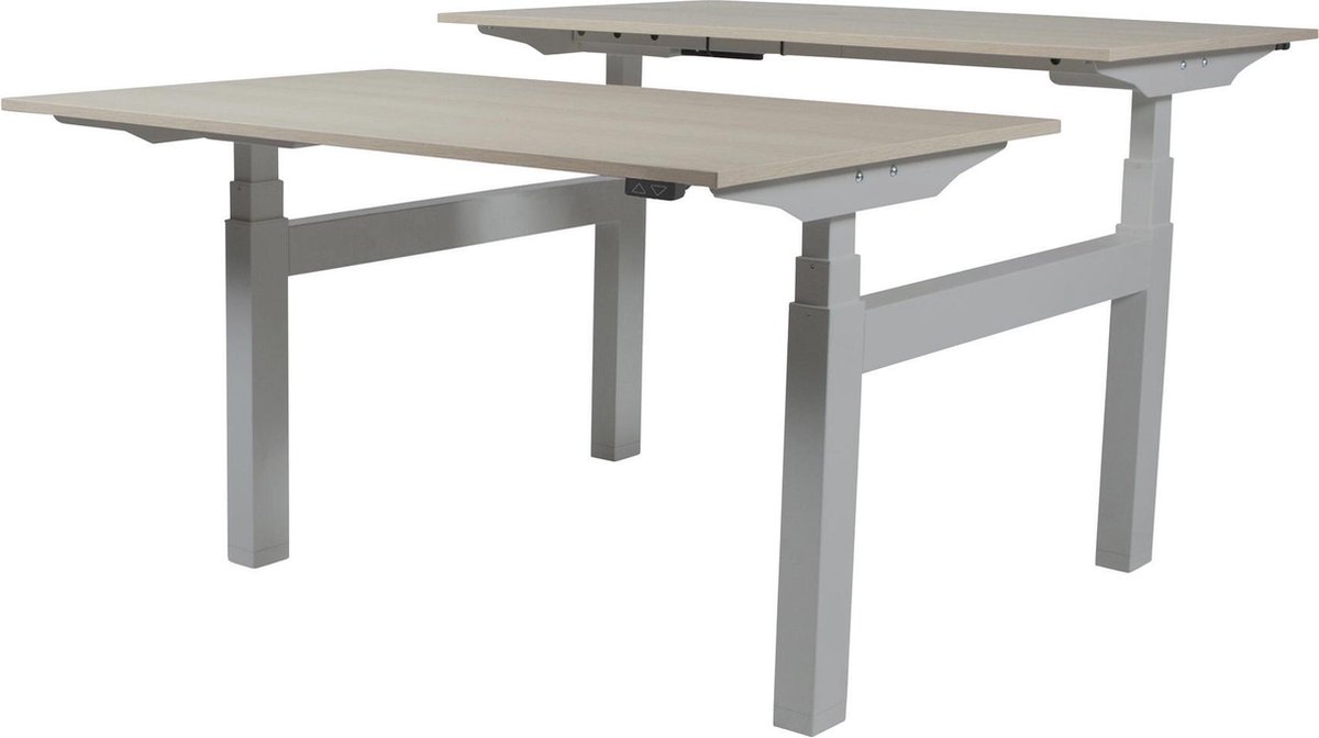 Zit Sta Bureau (2pp) - Elek 160x80/80 Havana Kersen - alu frame