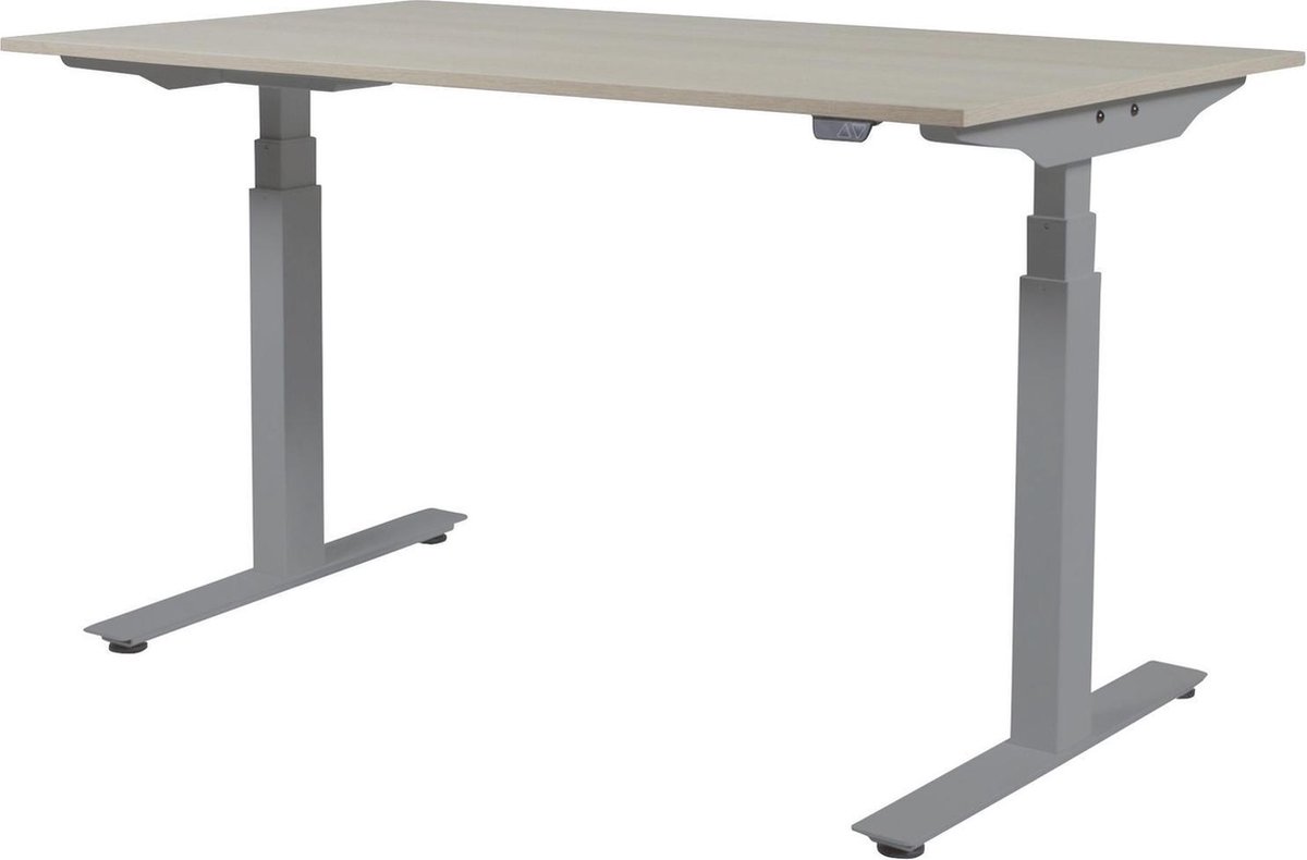 Zit Sta Bureau - Plus Elek 160x80 Havana Kersen - alu frame