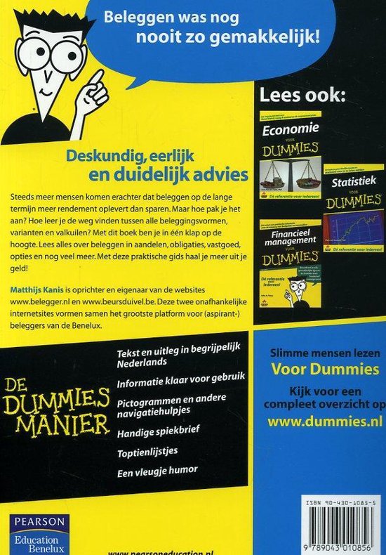 Voor Dummies Beleggen voor Dummies, M. Kanis 9789043010856 Boeken bol