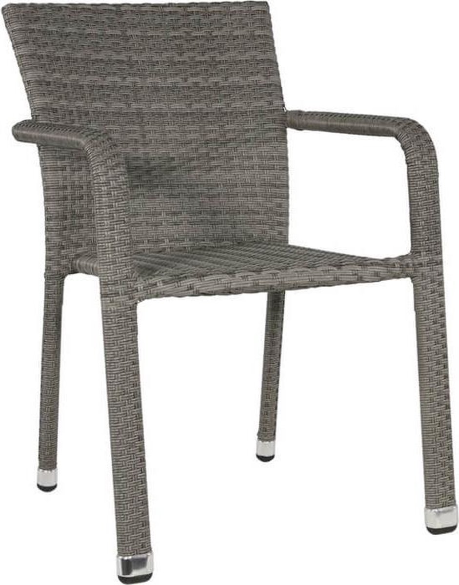 Lesli Living Sol stackable garden chair - grey