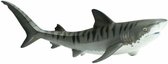 Safari Zeedieren Tijgerhaai Junior 11,5 Cm Grijs/zwart/wit