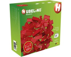 Hubelino Ensemble de tuiles de toit Junior 24,5 X 9,5 Cm Rouge 68 pièces