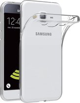 Soft Backcover Hoesje Geschikt voor: Samsung Galaxy J3 2016 - Silicone - Transparant
