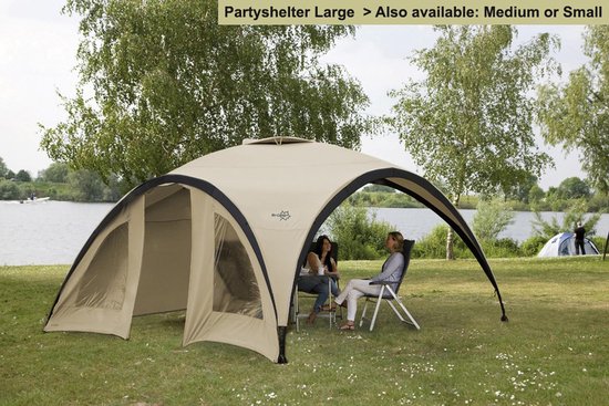 Bo-Camp Party Shelter - Tente de fête petite - 3x3x2.18 mètre | bol