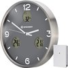 Bresser Horloge Murale Mytime 30 Cm Inox Argent/ Gris
