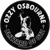 Ozzy Osbourne Patch Blizzard Of Ozz Zwart