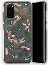 Selencia Zarya Fashion Extra Beschermende Backcover Samsung Galaxy S20 hoesje - Jungle Leaves