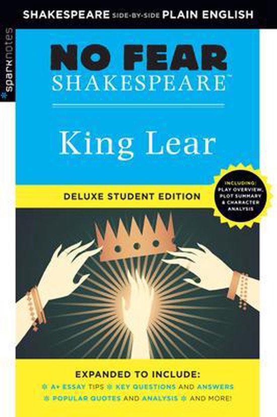 King Lear No Fear Shakespeare Deluxe Student Edition - cover
