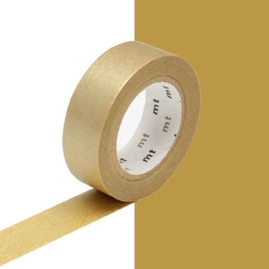 Dapperheid Tandheelkundig sympathie Washi Tape Goud - MT Masking Tape Gold | bol.com