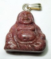 Boeddha hanger Rhodochrosiet