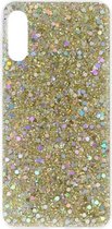 ADEL Premium Siliconen Back Cover Softcase Hoesje Geschikt voor Samsung Galaxy A50(s)/ A30s - Bling Bling Goud