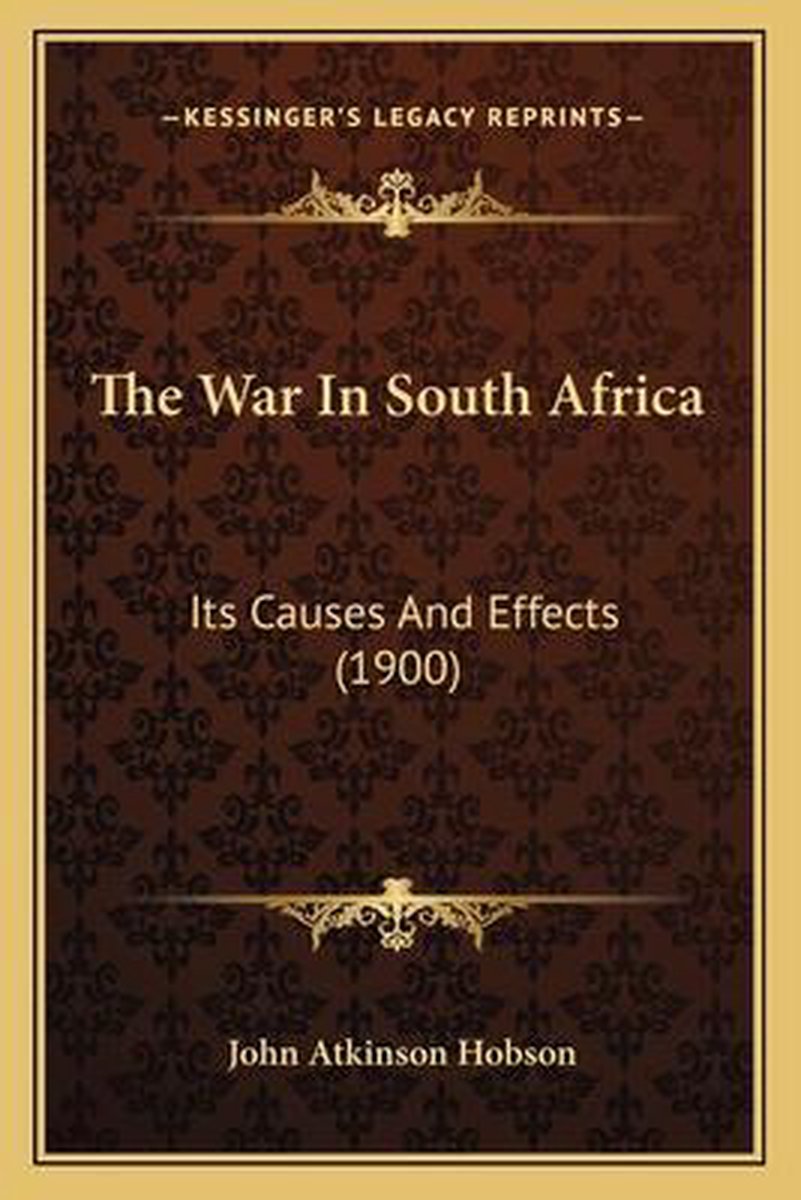 The War In South Africa van John Atkinson Hobson