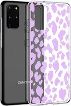 iMoshion Design voor de Samsung Galaxy S20 Plus hoesje - Luipaard - Paars