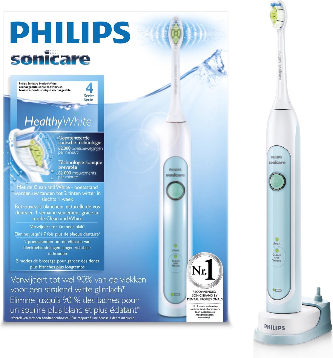 Philips Sonicare HealthyWhite HX6712/43 - Elektrische Tandenborstel - Wit |  bol.com