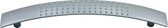 Starx Greep perfo - gebogen - aluminium kleur - 128mm