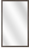 Spiegel met Vlakke Houten Lijst - Antraciet Eiken - 20x50 cm