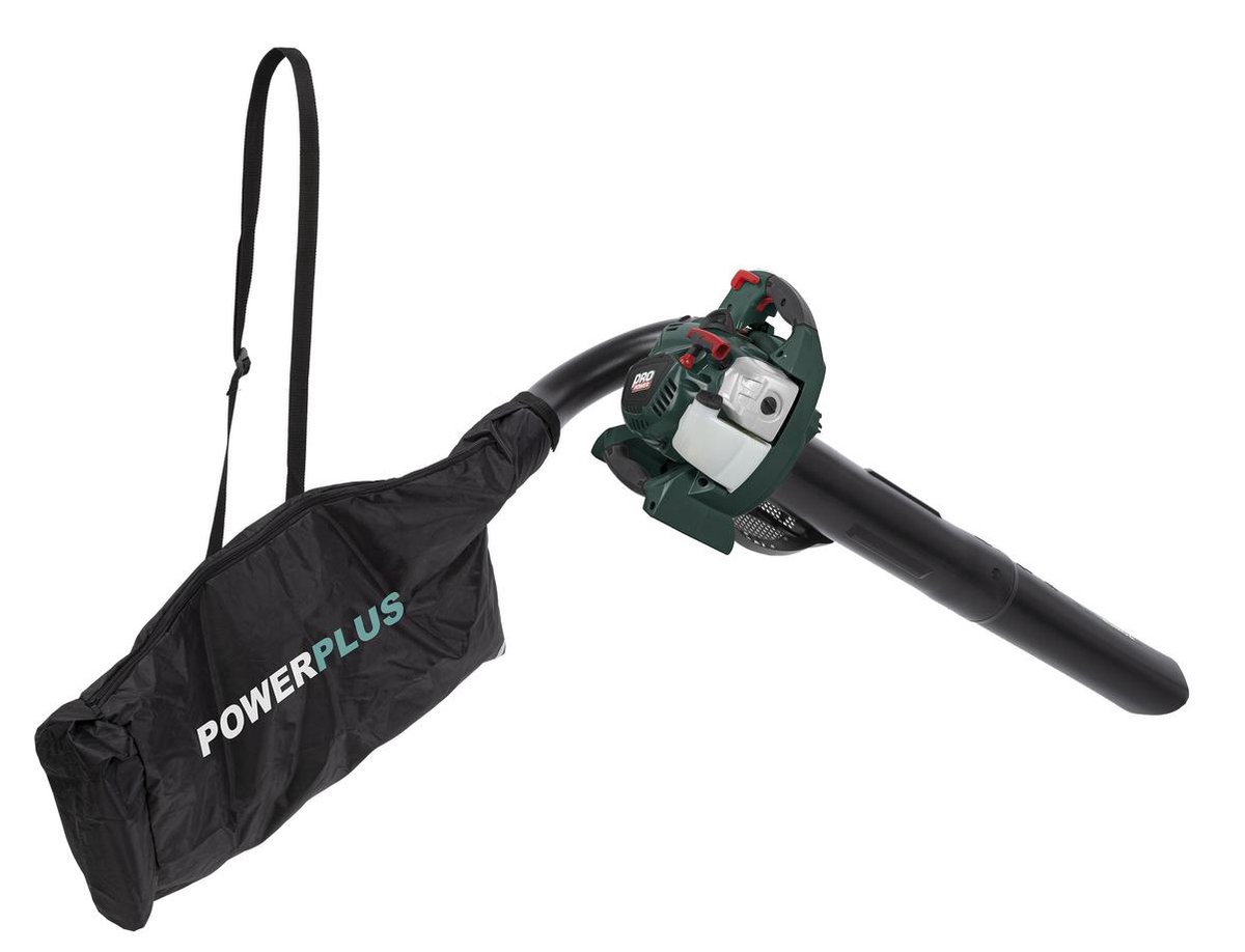 Powerplus POWPG60140 Bladblazer - 27.6cc - Blazen/zuigen/versnipperen - Incl. 55L opvangzak
