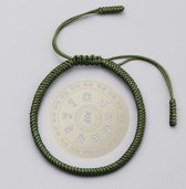 Premium handgeknoopte Tibetaanse armband - Green - Groen