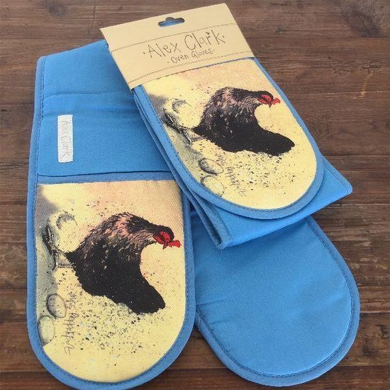 Alex Clark Oven Mitt Poulets ~ Damier Poulet