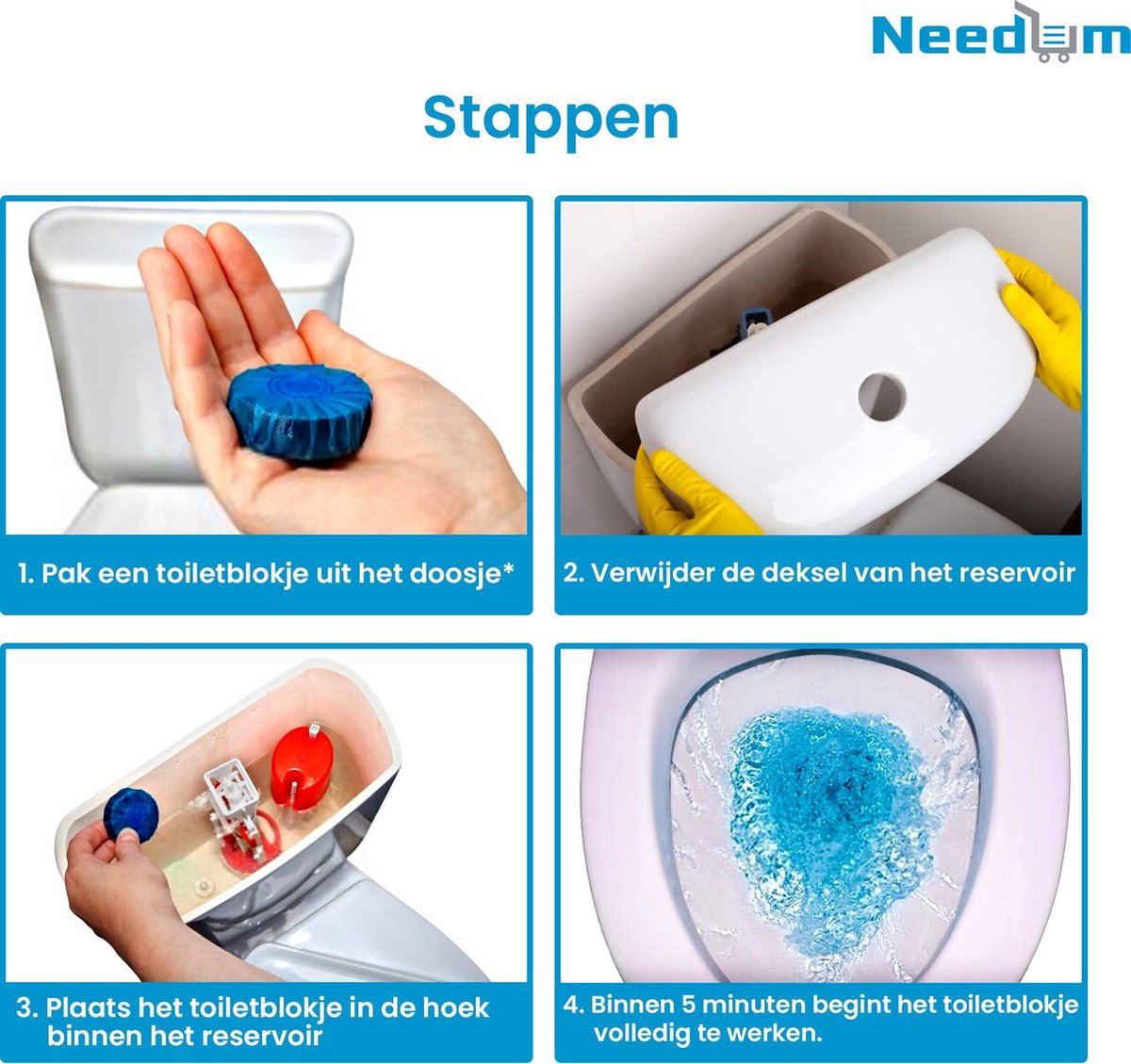 Needum ® Toiletblokjes Voor Inbouwreservoirs – Wc-Blokjes – Toiletblokken  In Een... | Bol.Com