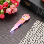 Diamond painting - Pen met LED-verlichting (6 koppen) - roze