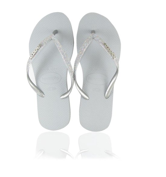 havaianas grey glitter