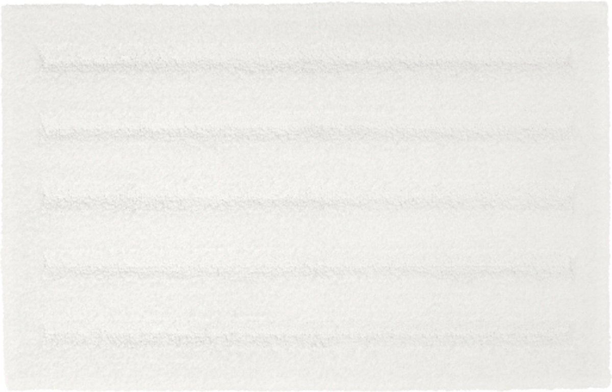 Lucy's Living Luxe Badmat TEMPO White Gerecycled – 50 x 80 cm – wit - katoen - polyester - badkamer mat - badmatten - badtextiel - wonen – accessoires - exclusief