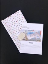 Mondmaskers / Mondkapjes - Zelf te maken - Mondkapje Wasbaar - Mondmasker met Elastiek - 100% katoen - DIY - 8 Stuks - Wit Ijsco Print