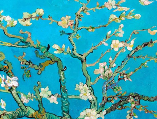 15,7x47,2 Pouces sans Cadre ZMFBHFBH Van Gogh Fleurs damandier Peintures sur Toile Reproductions œuvres dart mondialement connues de Van Gogh Wall Art Picture Decor 40x120cm 