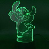 Veilleuse Stitch pour enfant. Lampe Lilo et Stitch. Lampe illusion 3D 7  couleurs