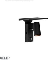 Tyson Wandlamp USB (rechts) Gestructureerd Zwart (zonder opzetplank 8029)