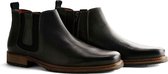 Travelin London Chelsea - Nette Leren Chelsea Boots - Heren - Donkergrijs - Maat 43
