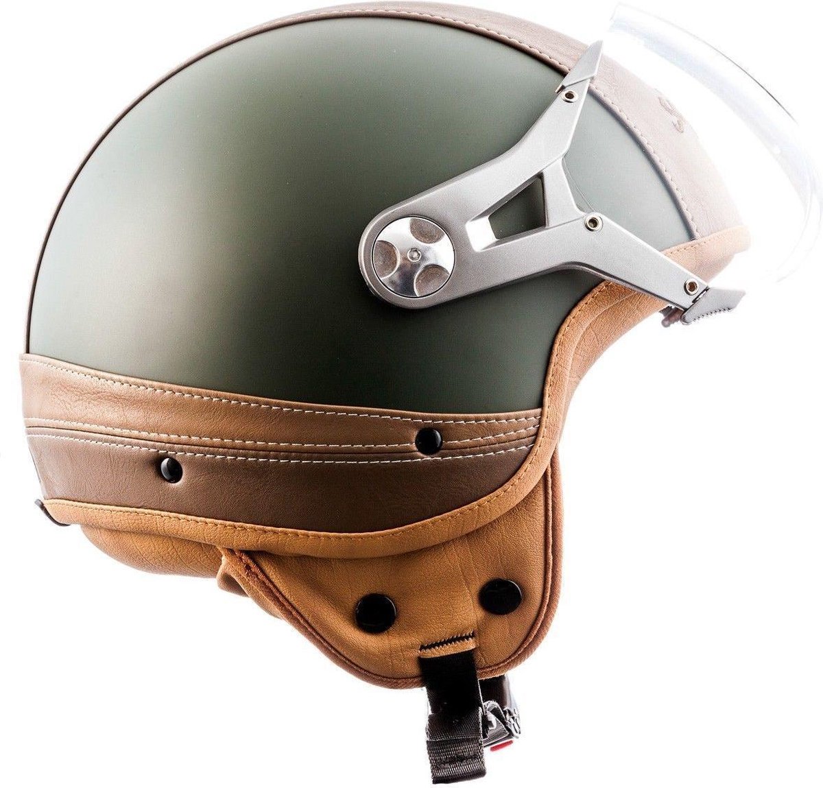 SOXON SP-325 Urban Green XS 53-54cm tour de tête, avec pare-soleil, casque  de moto,... | bol.com