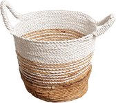 Pole to Pole - L22 - White Weave Basket Small