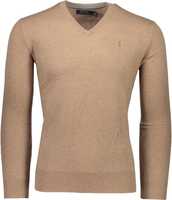 Mode Sweaters Wollen truien Ralph Lauren Wollen trui khaki gestippeld casual uitstraling 