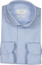 Profuomo   Overhemd Blauw Aansluitend - Maat UK17-EU43 - Heren - Lente/Zomer Collectie - Katoen