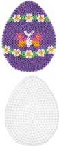 Hama midi EI / OVAAL PAASEI strijkkralen vormpje / figuur / grondplaat voor normale strijkparels (strijkkralenbordje / legbordje voorjaar, creatief kralen cadeau idee voor kinderen!)