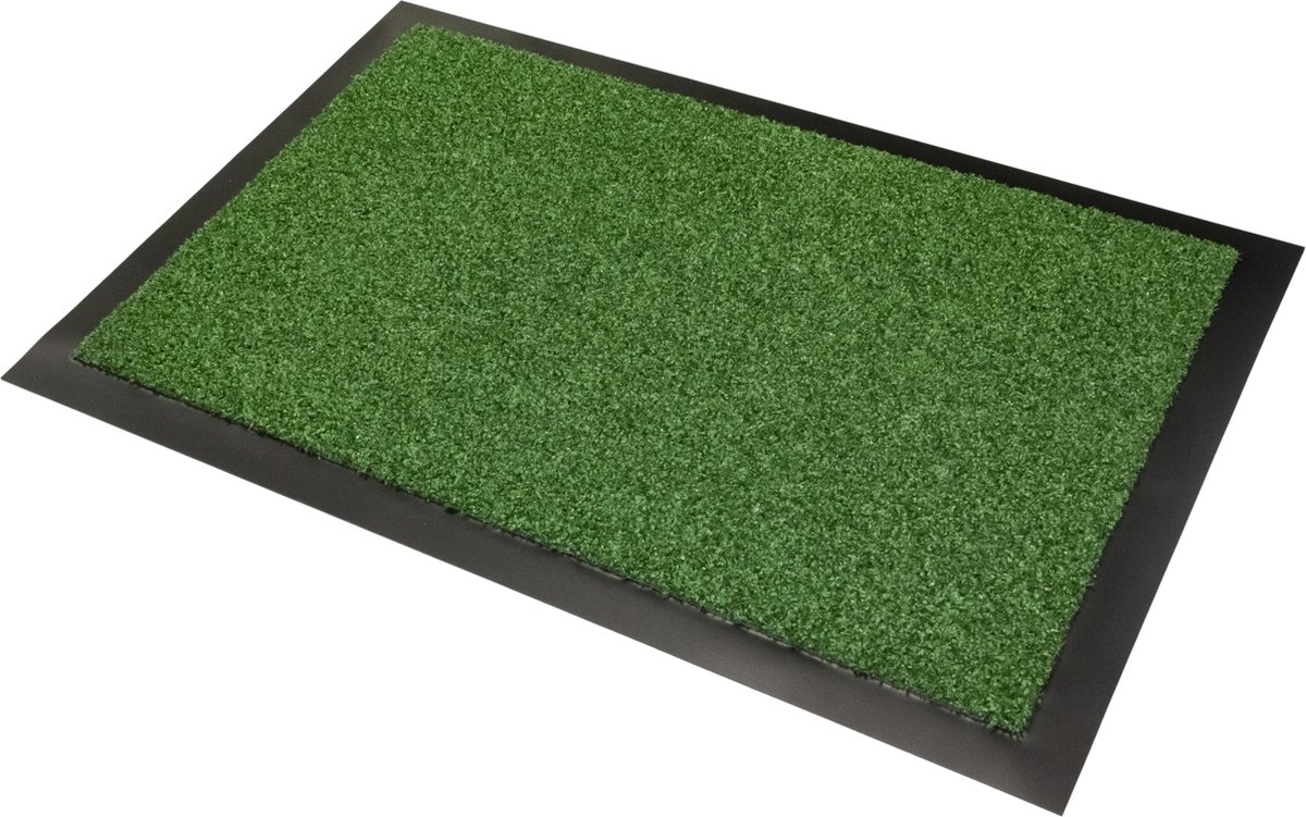 Outdoor gras vloerkleed / mat met antislip rugzijde, kleur 