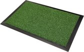 Outdoor gras vloerkleed / mat met antislip rugzijde, kleur "Green", ideaal voor terras of patio, 150 cm x 90 cm