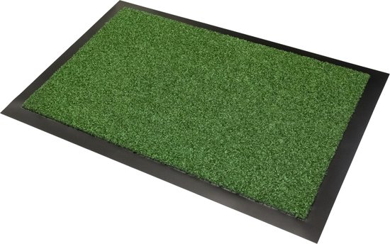 knijpen transmissie monteren Outdoor gras vloerkleed / mat met antislip rugzijde, kleur "Green", ideaal  voor terras... | bol.com