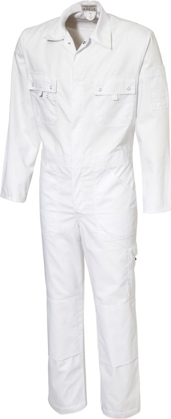 Ultimate Workwear - Salopette Standard OSCAR - coton / polyester - 300gr / m2 - Blanc