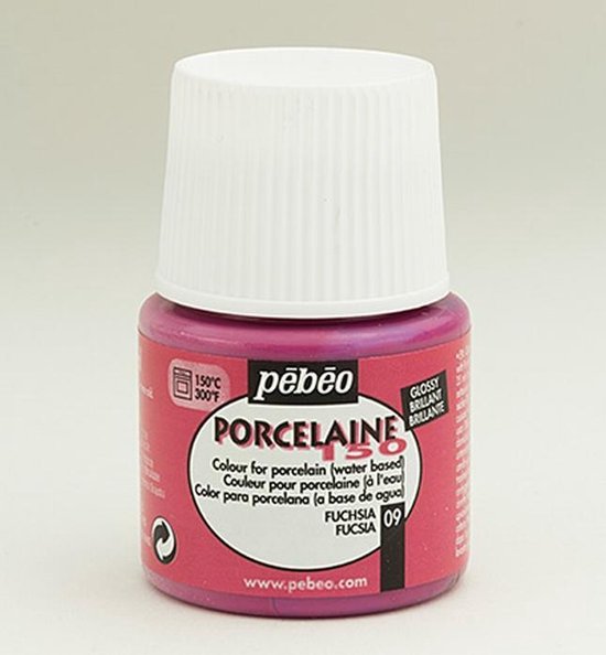 Foto: Porseleinverf 09 fuchsia pebeo 45ml