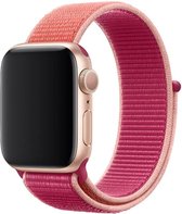 Wabando Nylon Band Exhibit Granaatappel compatibel met Apple Watch 41/40/38 mm