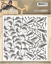 Amy Desing - Ademb10002 - Embossing folder "Its a Mans World"
