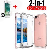 Massuzi iPhone 6 / 6s / 7 / 8 / SE - Shockproof Hoesje - Case - Transparant - Backcover