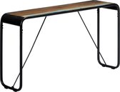 Bijzettafel Massief hout - koffietafel (Incl LW3D Klok) l - coffee table woonkamertafel